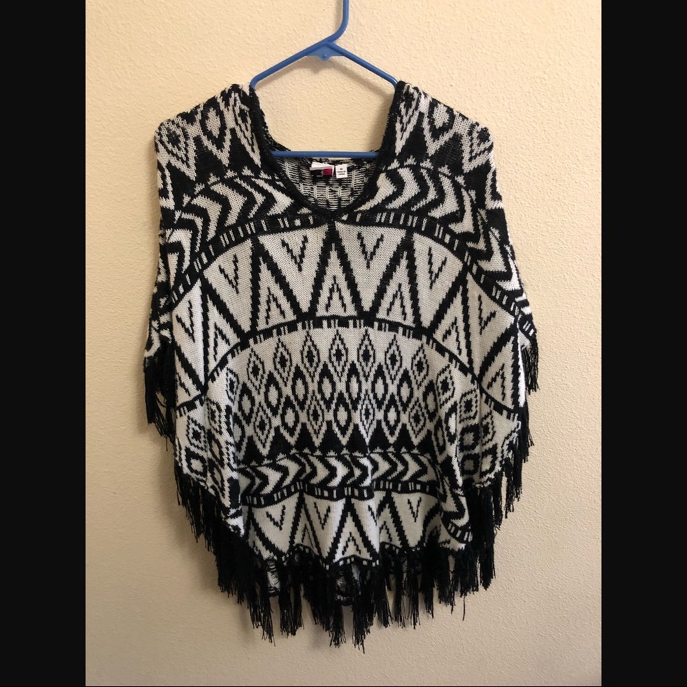 OhMG! Poncho W/ Hoodie